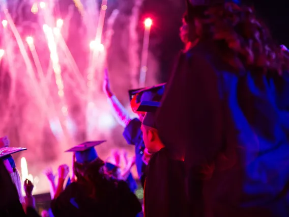 Graduating seniors at University of Arizona Commencement 