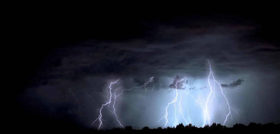 Lightning storm