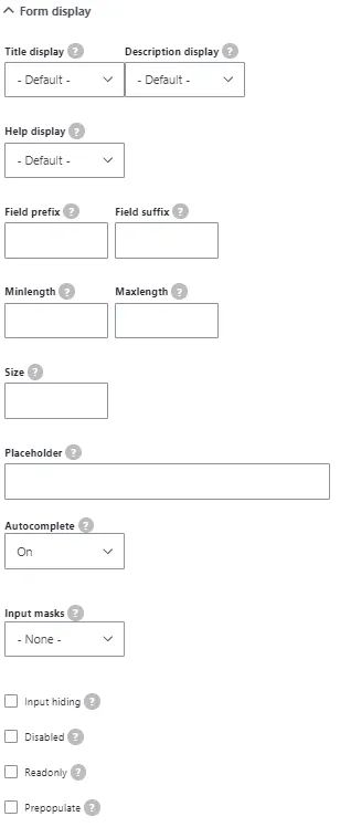 webform form display