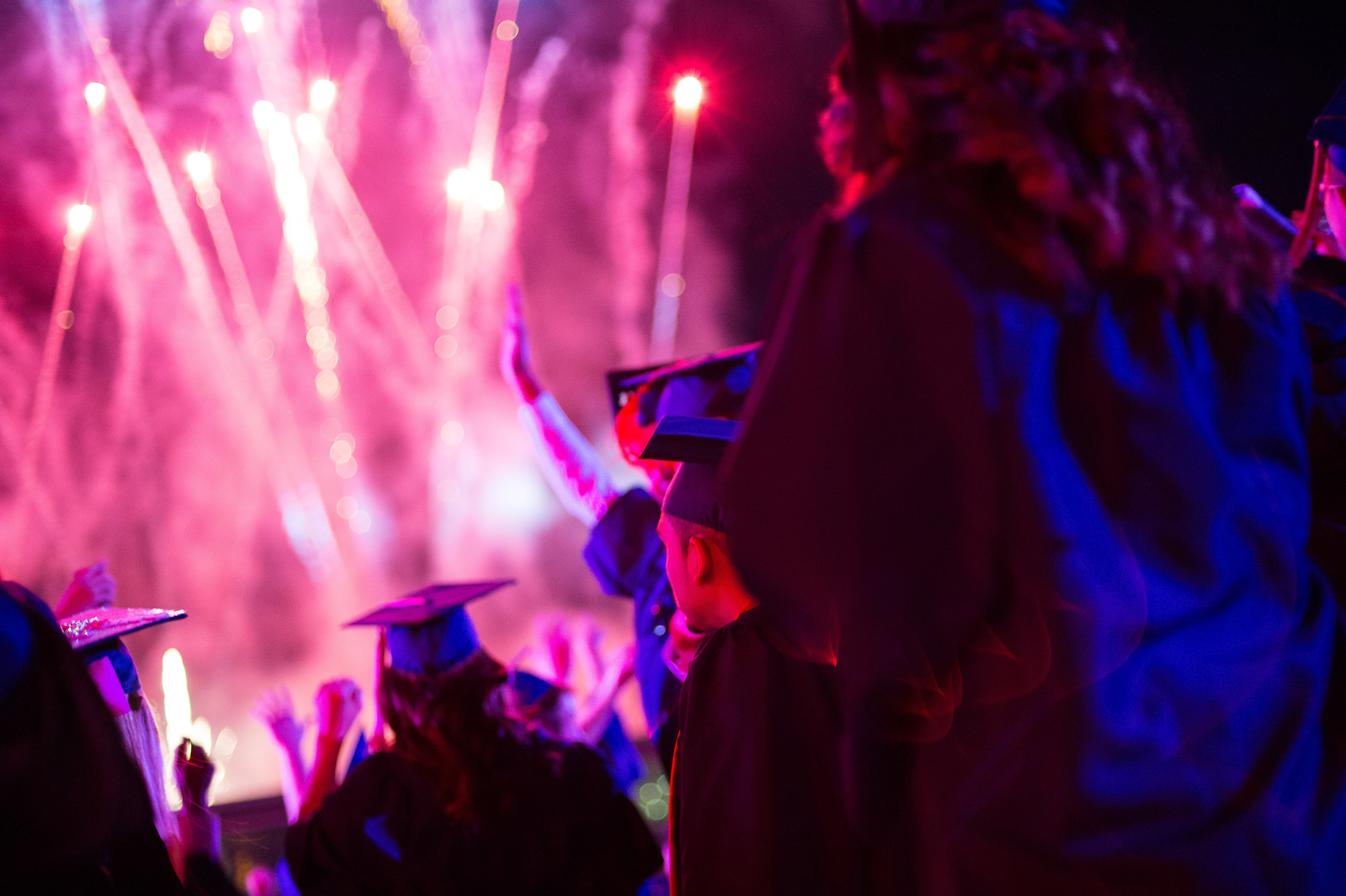 Graduating seniors at University of Arizona Commencement 