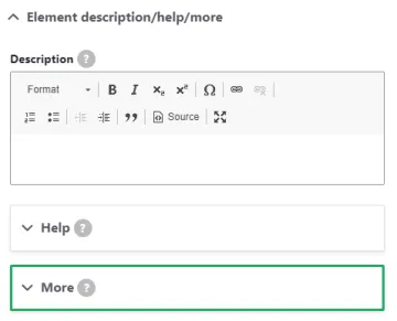 webform element description, help, and more